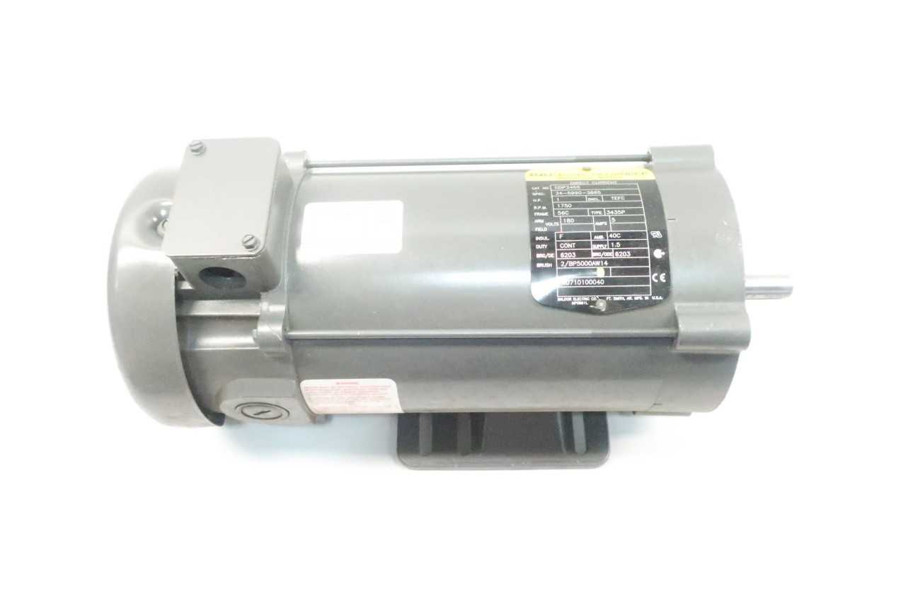 BALDOR CDP3455 DC MOTOR 56C 1HP 1750RPM 180V-DC - ELECTRIC MOTORS