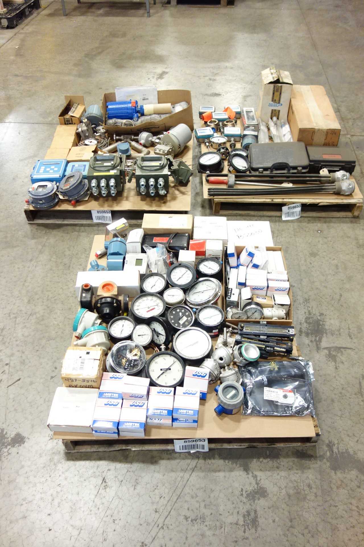 3 PALLETS OF ASSORTED INSTRUMENTATION - INSTRUMENTATION