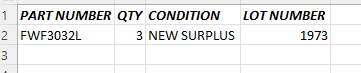 NEW SURPLUS BREAKERS - MISCELLANEOUS