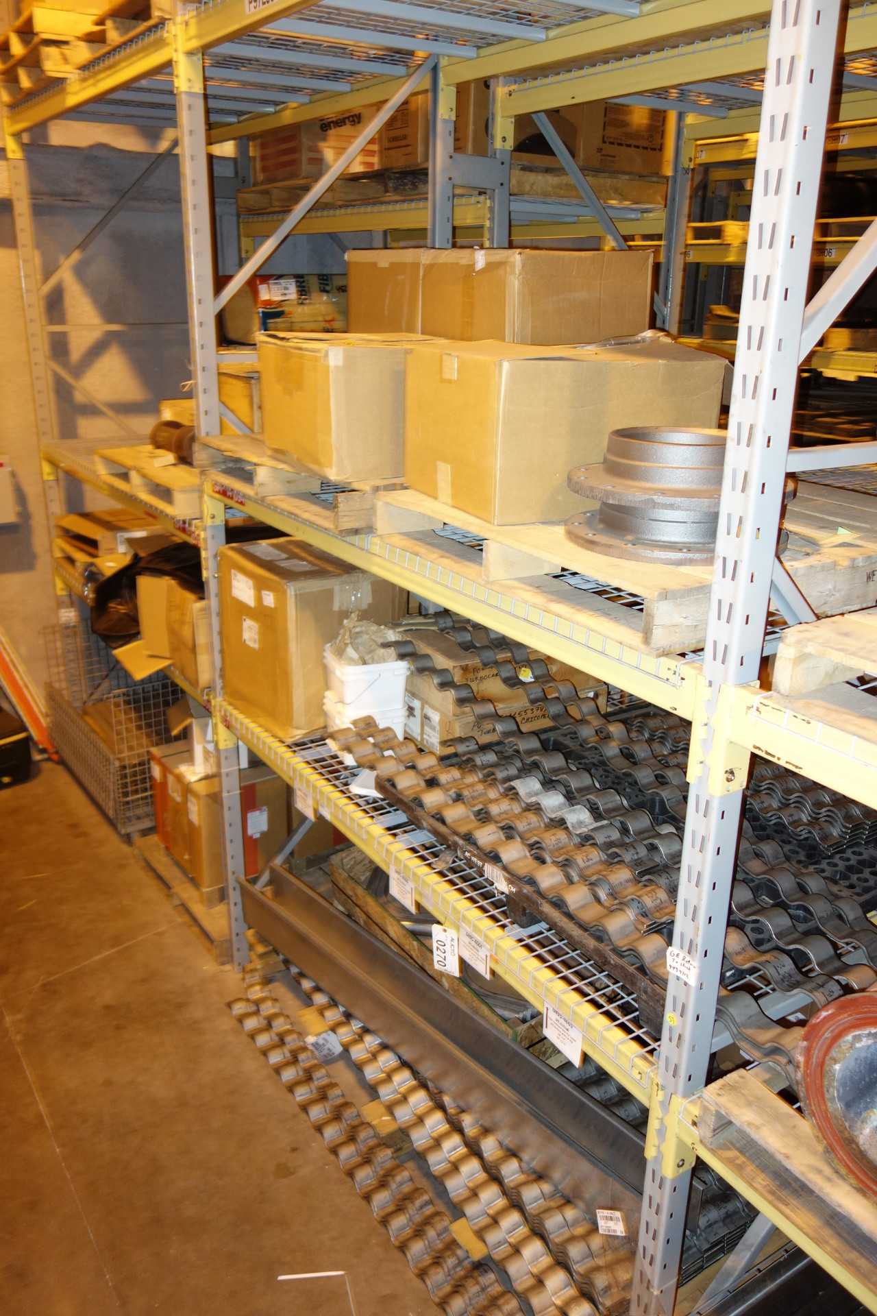 CONTENTS OF 2 UPRIGHT RACKING SECTIONS, STAINLESS - INDUSTRIAL PARTS