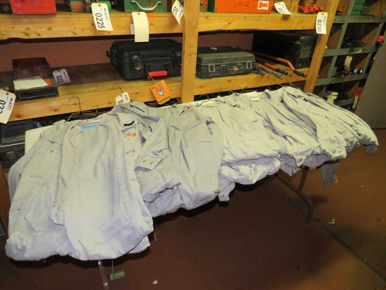 LOT OF 10 ASSORTED PROBAN FLAME RESISTANT COVERALLS - SAFETY SWITCH