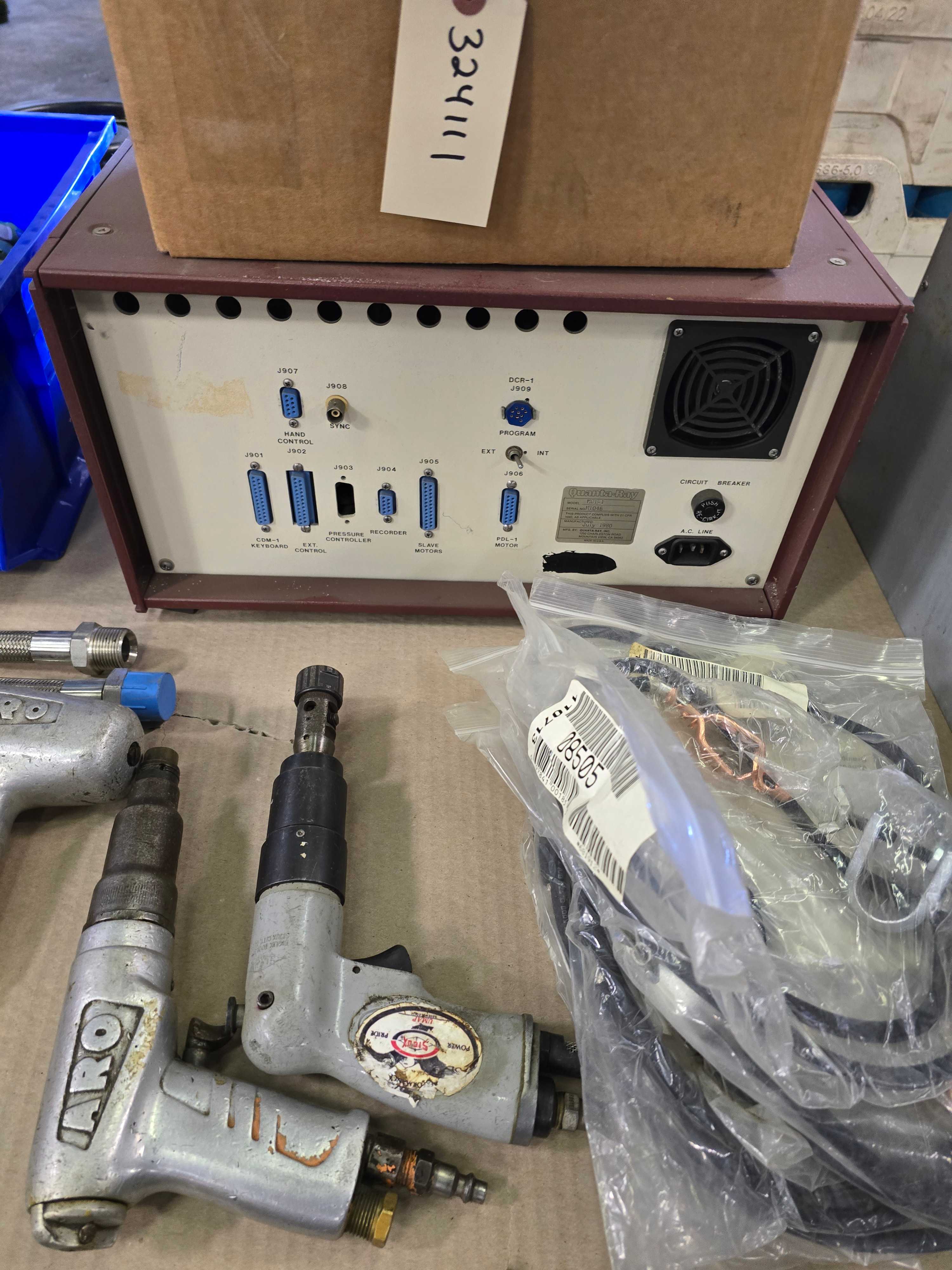 LOT OF INDUSTRIAL PARTS, TOOLS, AND APPROX. 72 DRILL BITS - INDUSTRIAL PARTS
