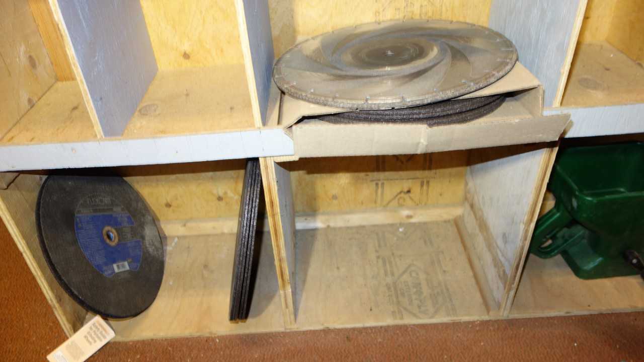 CONTENTS OF CABINET, ASSORTED HAND TOOLS - ELECTRIC POWER TOOLS