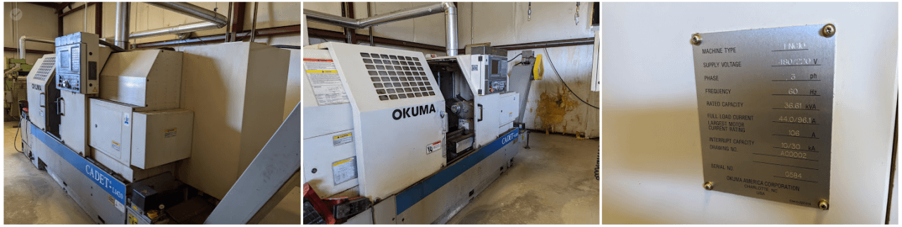 Okuma Cadet L1420 Machining Center - CNC MACHINING CENTERS