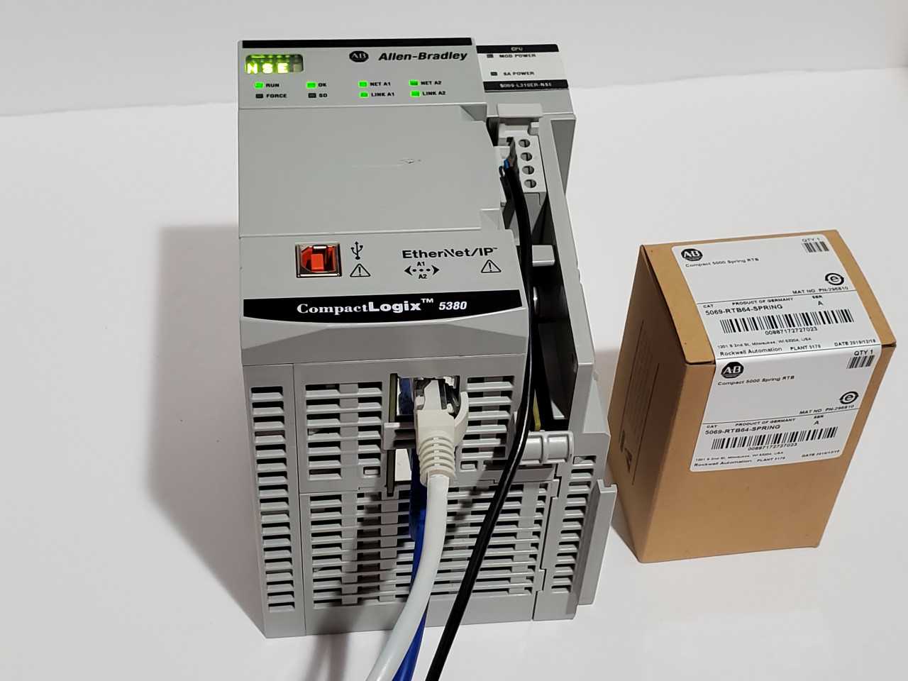 Allen Bradley CompactLogix 5069-L310ER-NSE Plus Brand new 5069-RTB64 Spring - AUTOMATION & CONTROLS