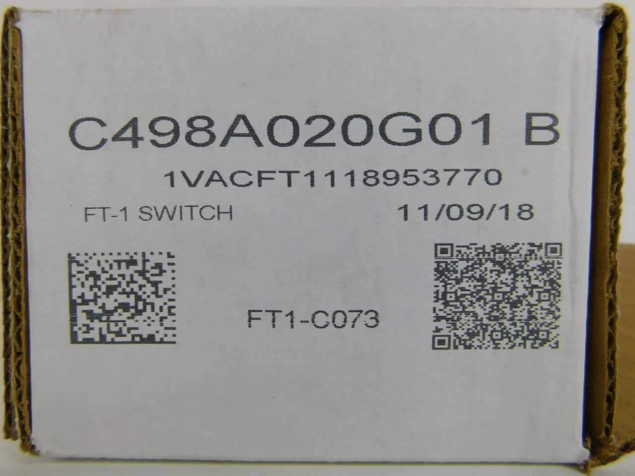 Quantity of 1x C498A020G01 Switches - ELECTRICAL COMPONENTS Quantity of 1x C498A020G01 Switches - ELECTRICAL COMPONENTS