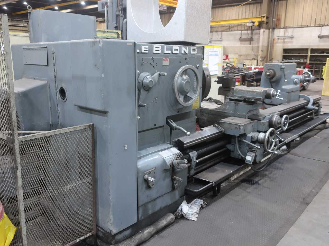 Engine lathe, 36"x144", 460V-AC, shelving with spare parts and tooling - LATHES