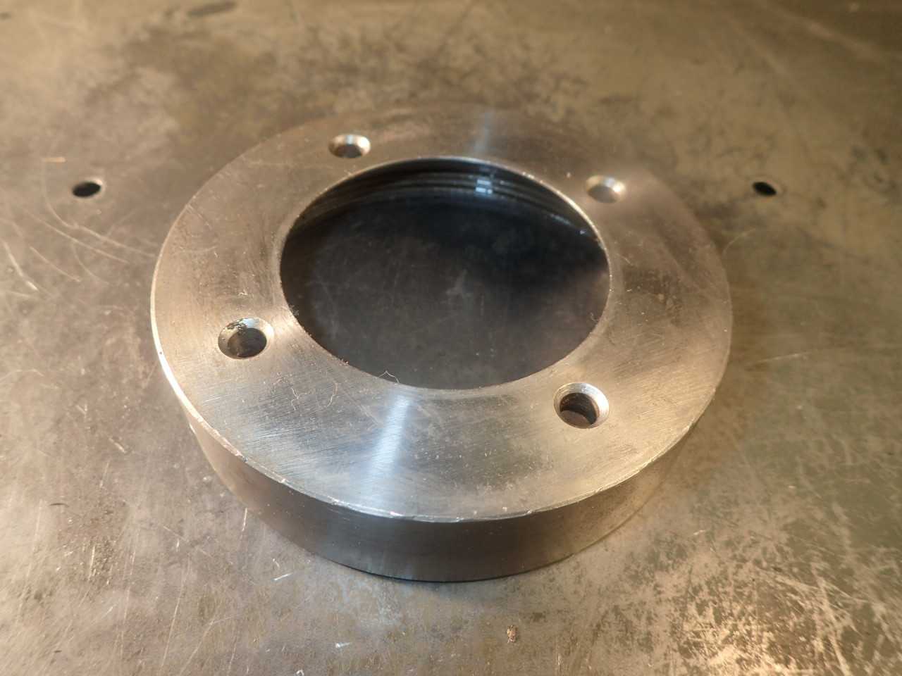 Brown & Sharpe 23A Collet Chuck Nut Nose 4-3/4" OD 4-1/4" -10TPI Thread 42-21237 - HOLEMAKING TOOLS