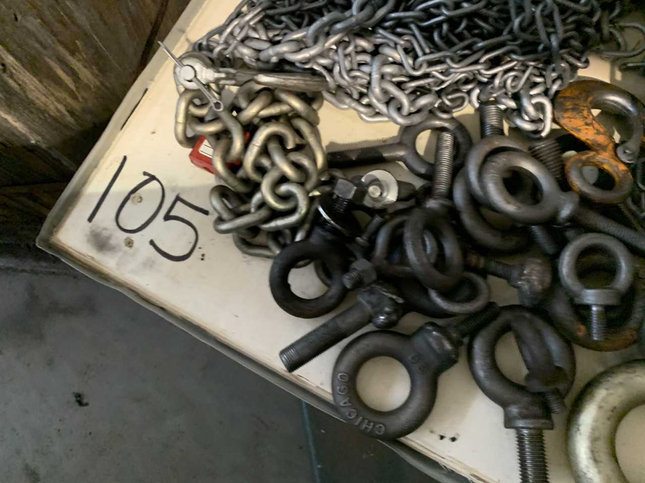 PALLET OF JET CHAIN HOIST, CHAINS AND RIGGING PARTS - LIFTING EQUIPMENT