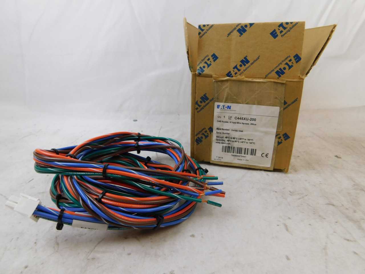 Lot of Qty 58x Eaton C445XU-200 Motor Manager UI Input Wire Harness - ELECTRIC MOTORS