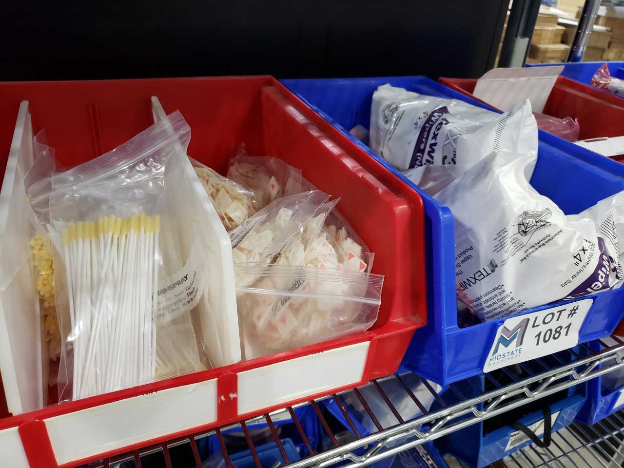 Misc wipes and cleaning items, No Rack - PROCESS EQUIPMENT