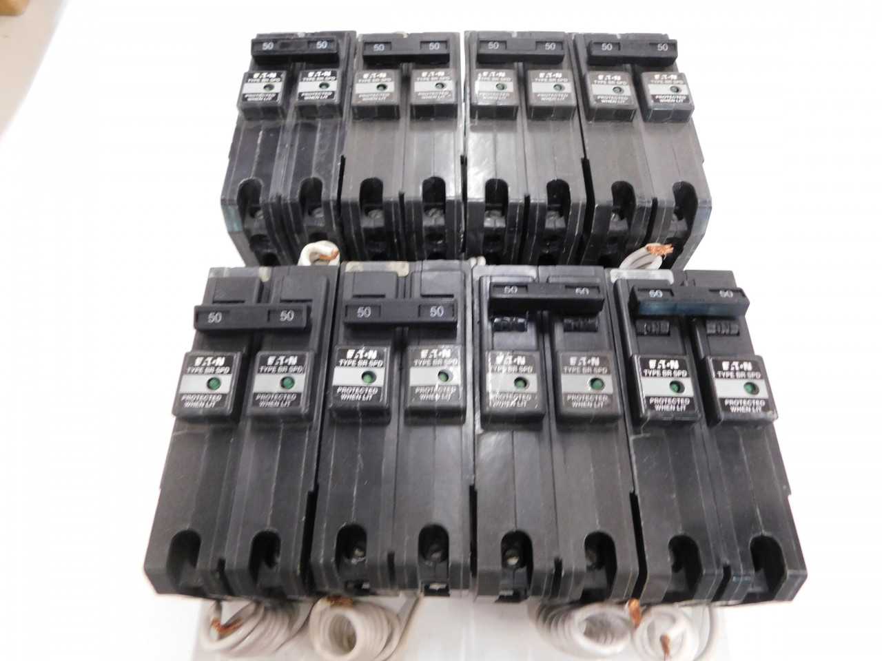 Lot of Quantity 8x BR250SUR MCB/Residential Circuit Breaker - CIRCUIT BREAKERS