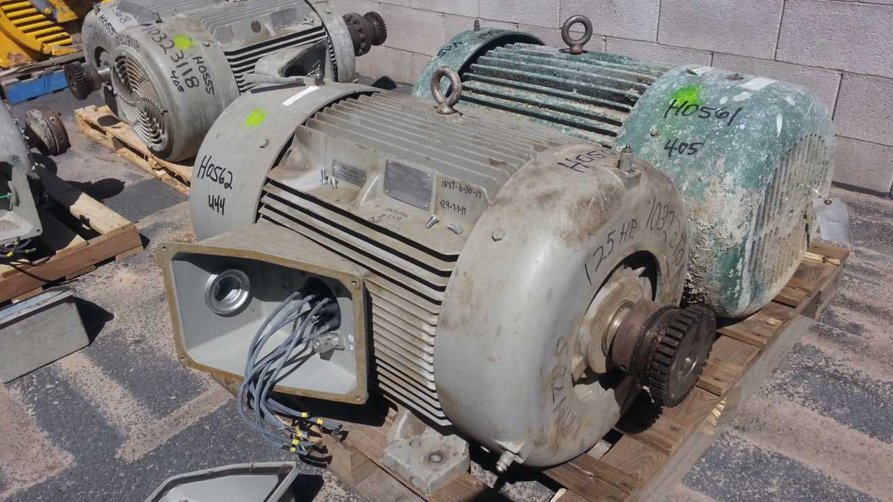 125 HP 1800 RPM 444TS Frame Siemens Motor - ELECTRIC MOTORS