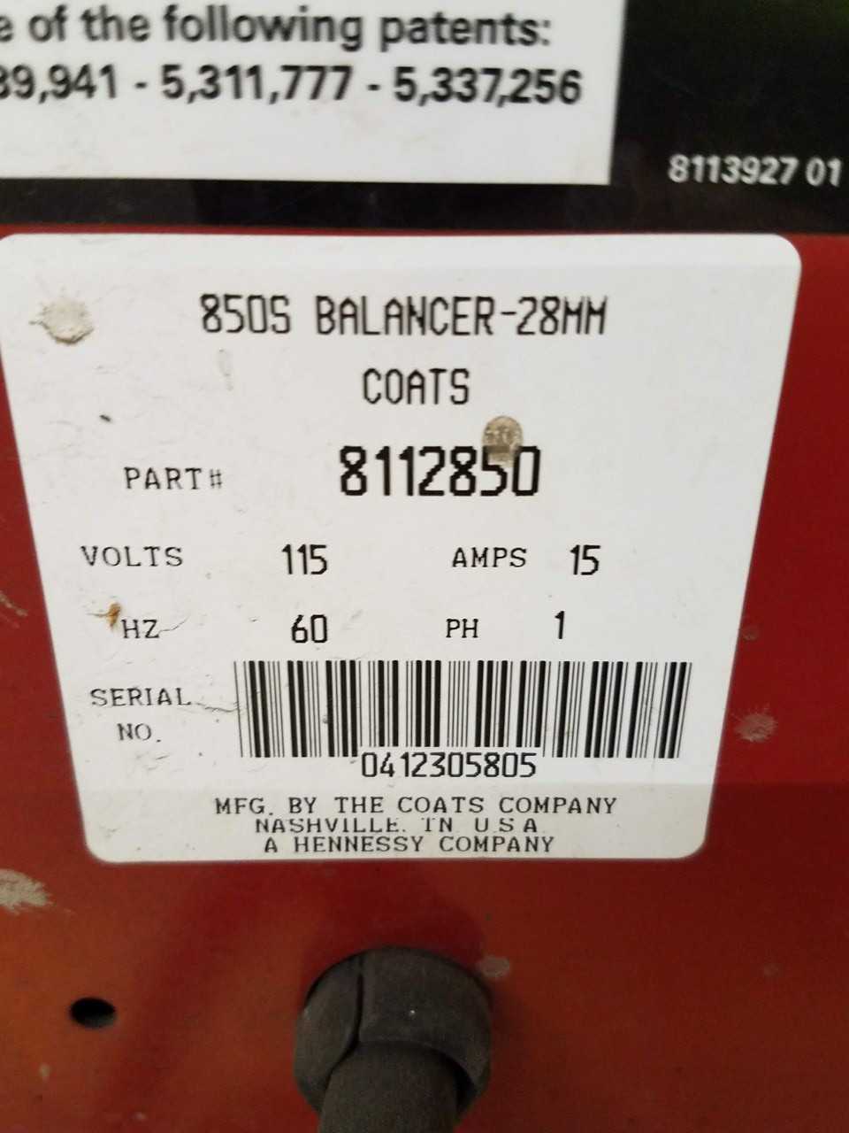 Wheel balancer, 40" max tire diameter, 10" to 24" wheel diameter, 115V-AC - MACHINING ACCESSORIES & TOOLING