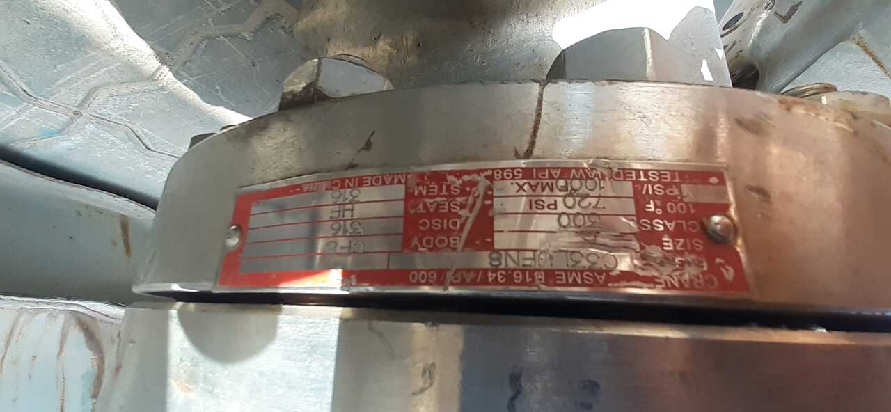 Lot of 2 Crane Gate Valves - KNIFE GATE VALVE