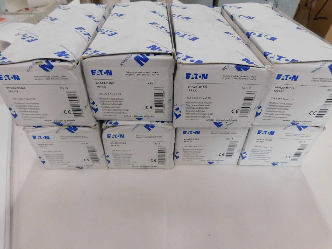 Lot of Quantity 32x BFAZ4-C10/3 MCB/Industrial - VALVES