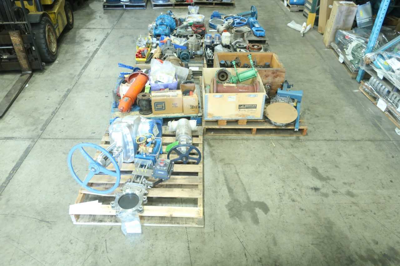 7 PALLETS OF ASSORTED VALVES & VALVE REPLACEMENT PARTS - MISCELLANEOUS