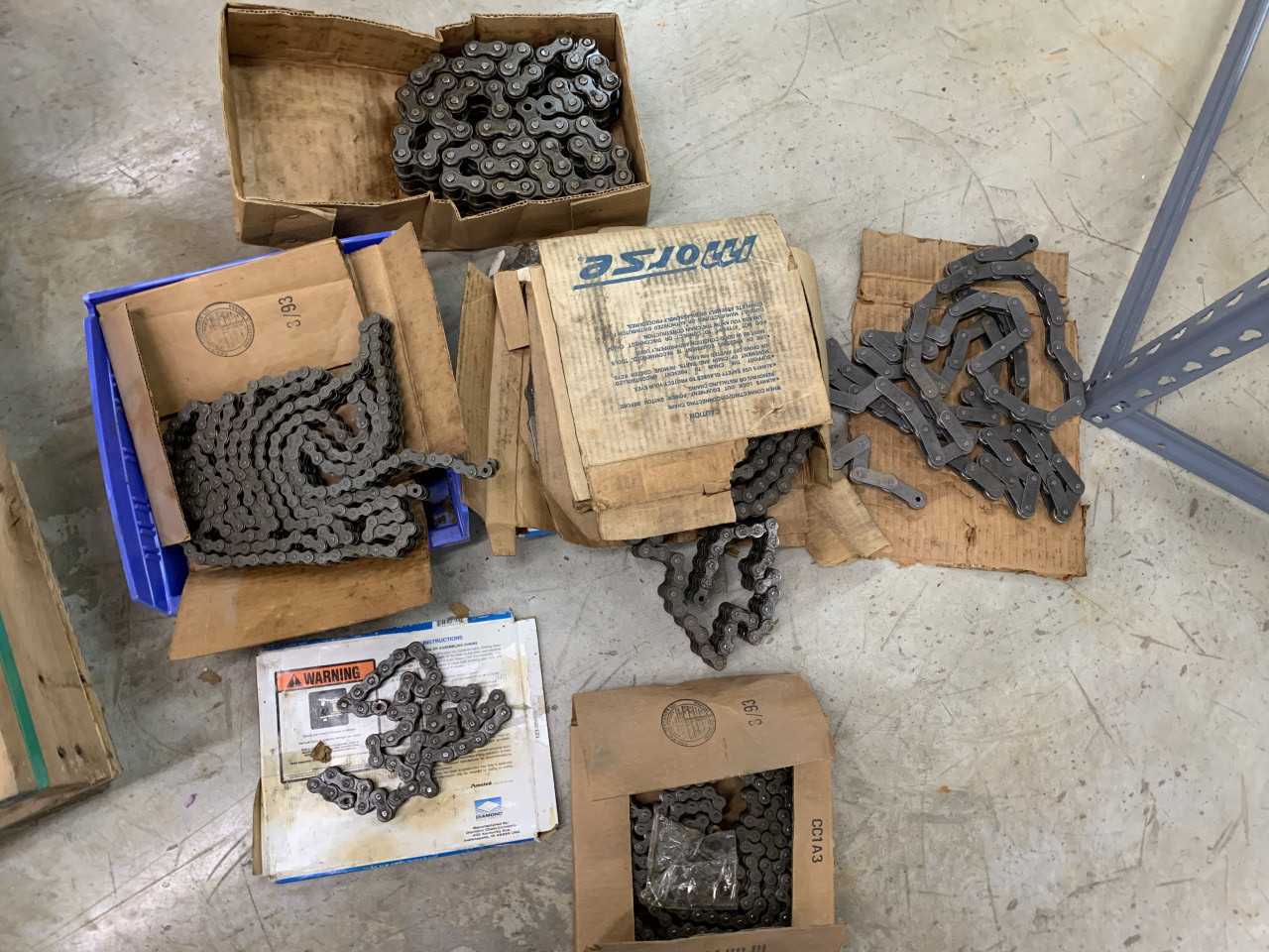 LOT OF NEW ROLLER CHAIN DIAMOND, MORSE ETC. VARIOUS SIZES - MISCELLANEOUS