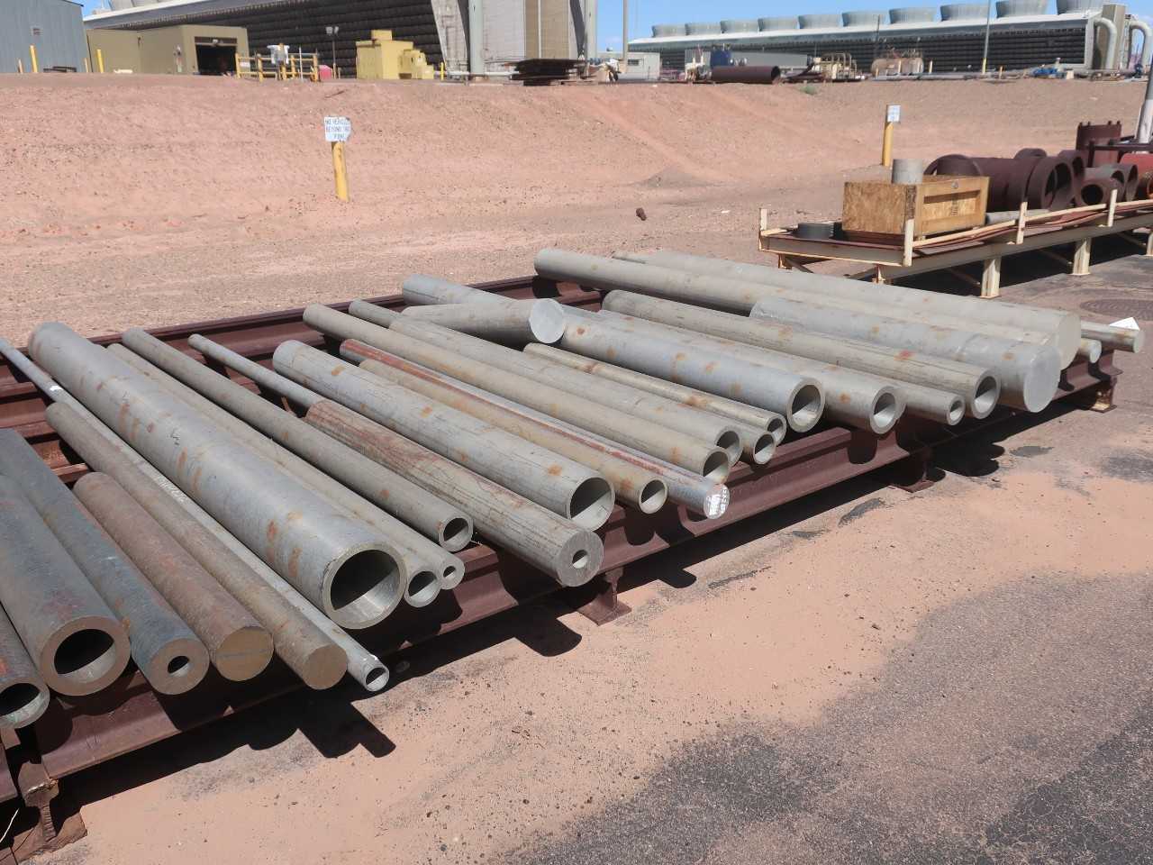 Lot of assorted aluminum round stock