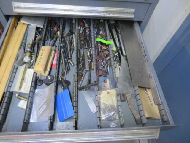 10 Drawer Tool Cabinet and Contents - MISCELLANEOUS