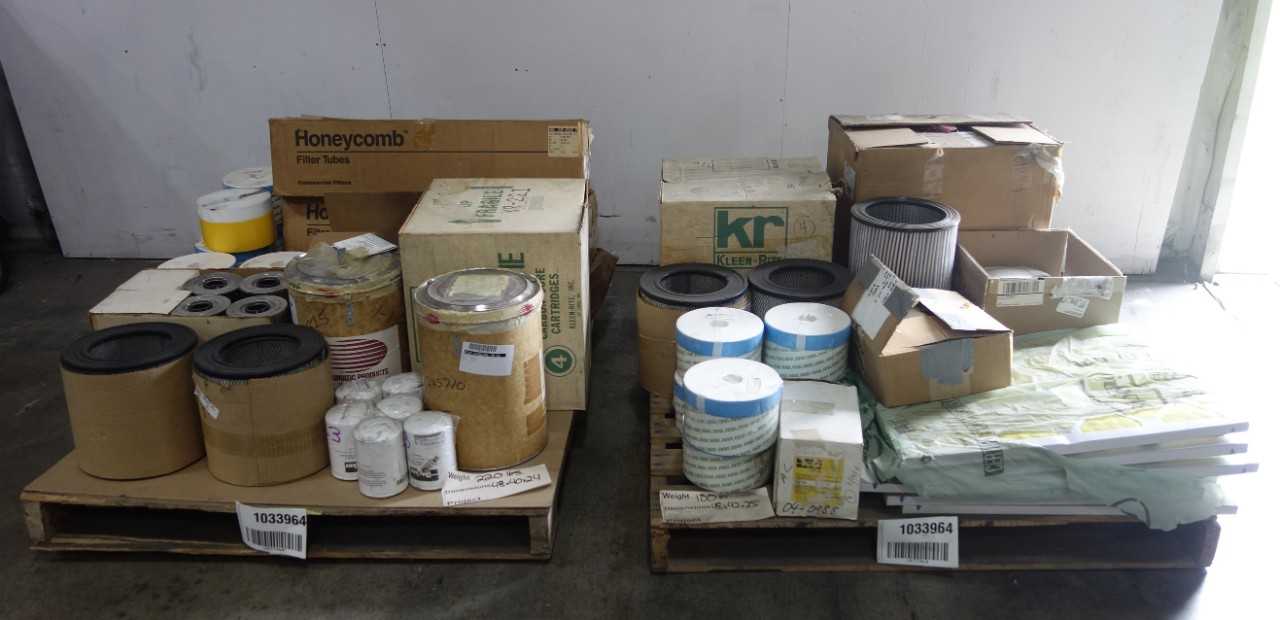 2 PALLETS OF ASSORTED FILTERS - HAND TOOLS