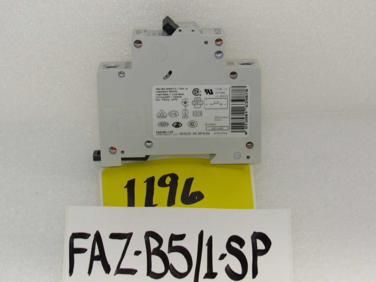 Eaton FAZ breakers - CIRCUIT BREAKERS