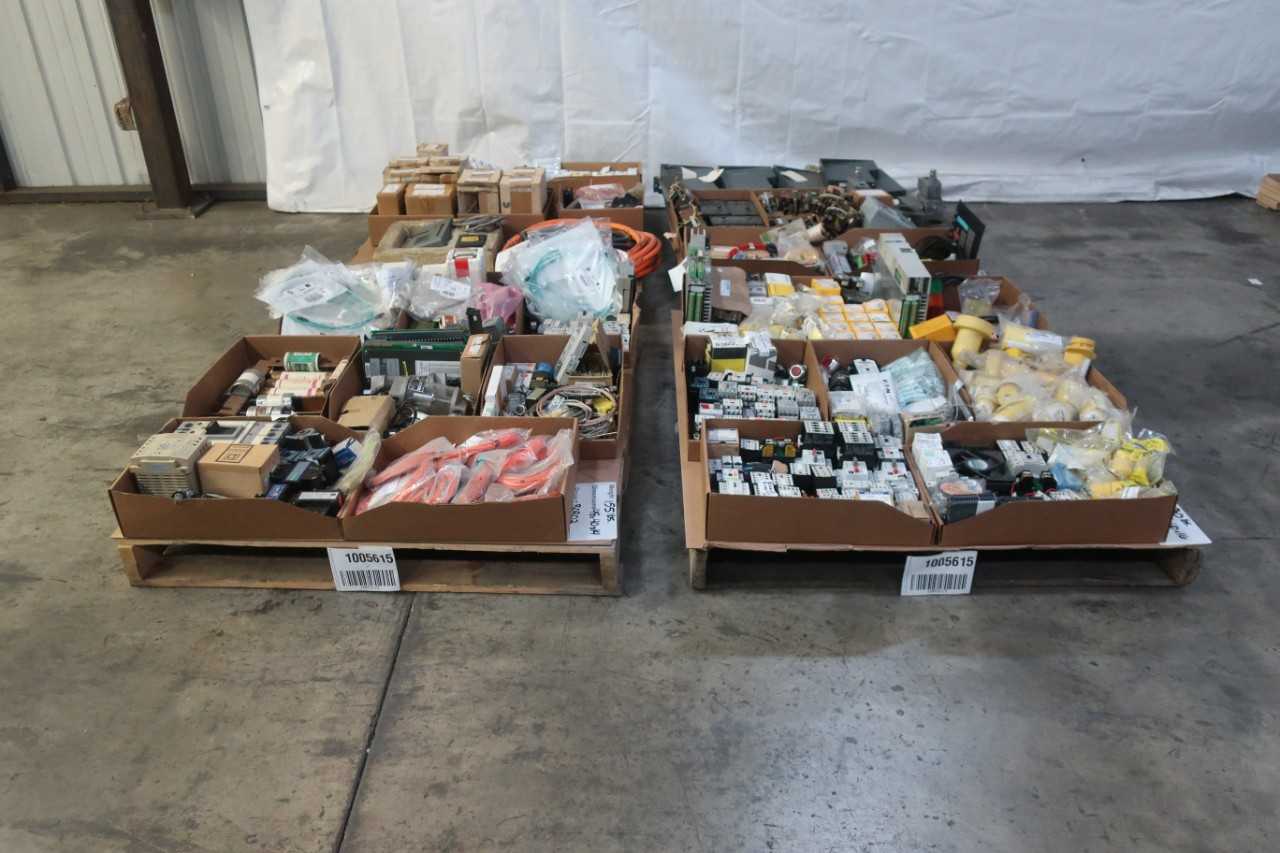 4 PALLETS OF ASSORTED ELECTRICAL COMPONENTS - ELECTRICAL COMPONENTS