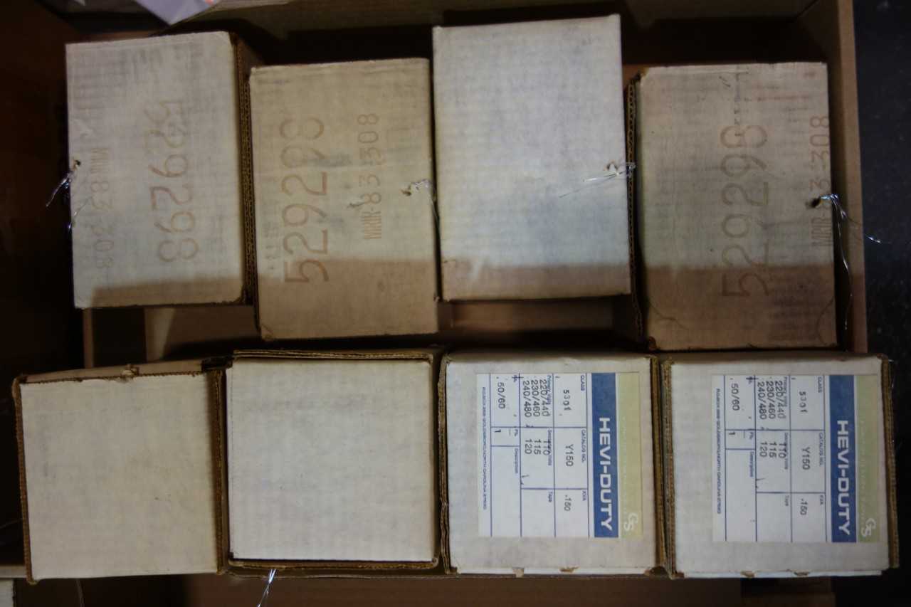 LOT OF GS GENERAL SIGNAL Y150 HEVI-DUTY 1PH 150VA 240/480V-AC 120V-AC VOLTAGE TRANSFORMERS - CONTROL TRANSFORMERS