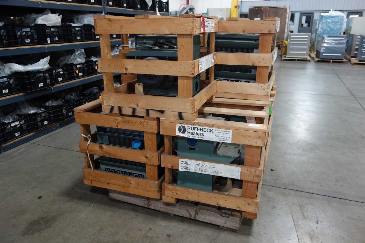 LOT OF 7 RUFFNECK EXPLOSION PROOF HEATERS HPI-12 - HVAC EQUIPMENT