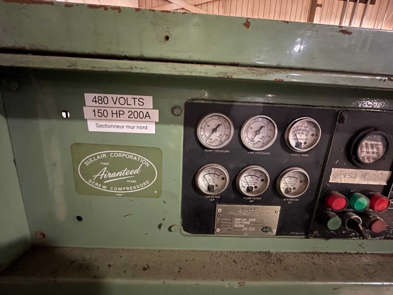Sullair Compressor 150HP - AIR COMPRESSORS