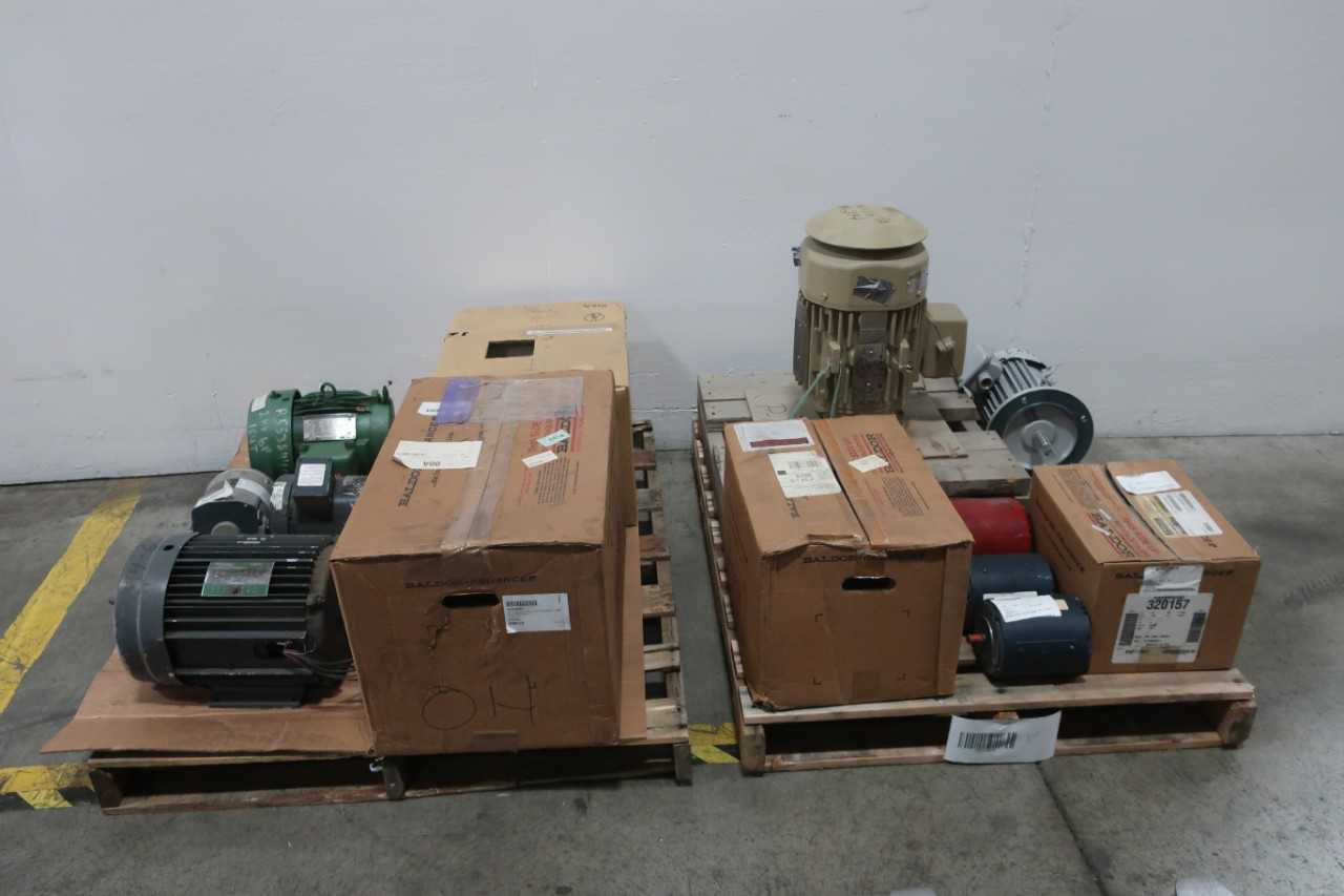2 PALLETS OF ASSORTED ELECTRIC MOTORS - ELECTRIC MOTORS