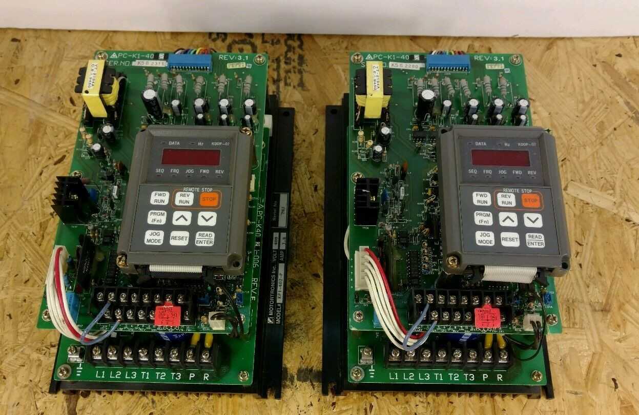 Set of 2 Motortronics KP1-402-P Drive 400V 3.8 Amp - Used - Bench Tested - MOTOR DRIVES Set of 2 Motortronics KP1-402-P Drive 400V 3.8 Amp - Used - Bench Tested - MOTOR DRIVES