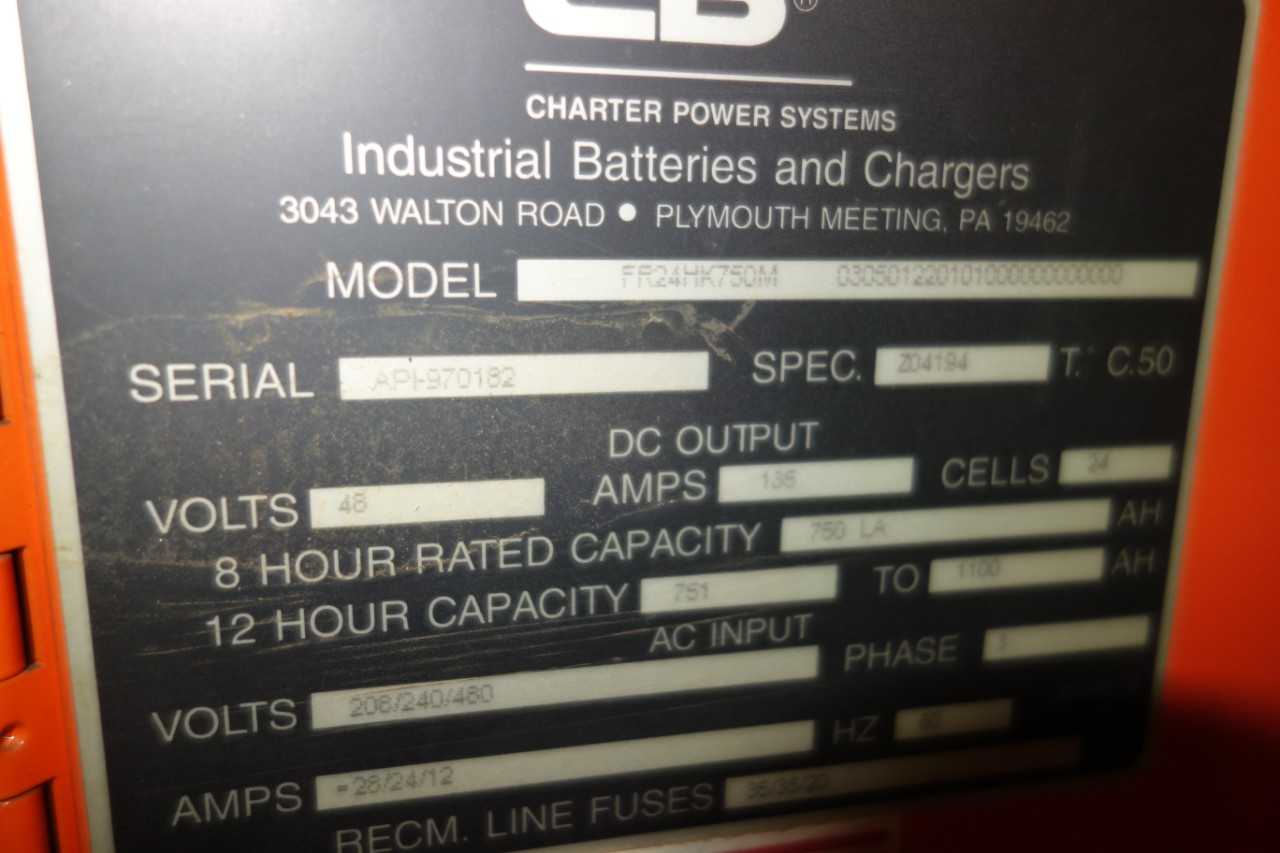 FERRO FIVE 480 V FR SERIES BATTERY CHARGER - MATERIAL HANDLING