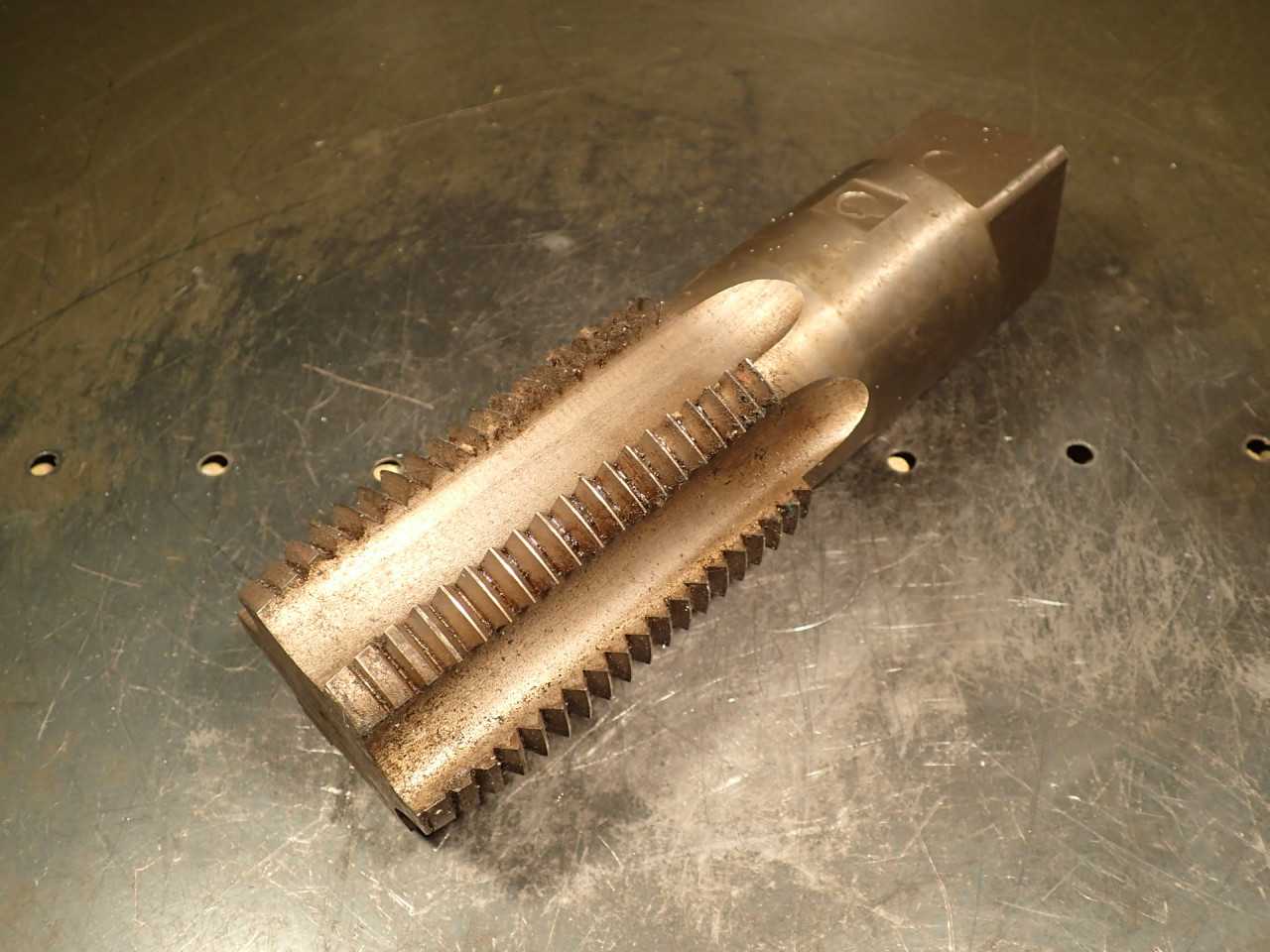 3" -4 TPI 6-Flute Hand Thread Tap: 6-Flute, 4-1/2" Long Flutes, 9-3/4" OAL - MACHINING ACCESSORIES & TOOLING