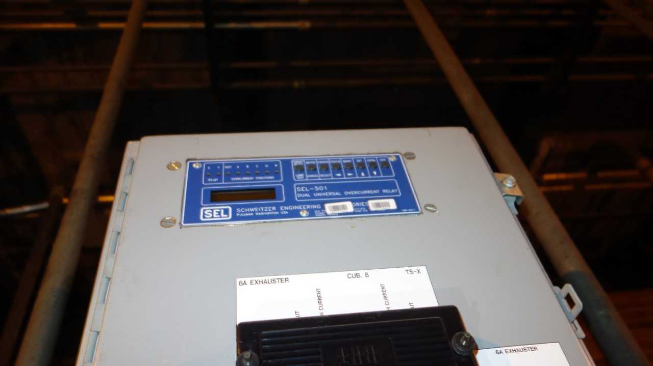LOT OF 8 SEL SEL-501 DUAL UNIVERSAL OVERCURRENT RELAY CONTROL PANEL  (DELAYED REMOVAL) - AUTOMATION & CONTROLS