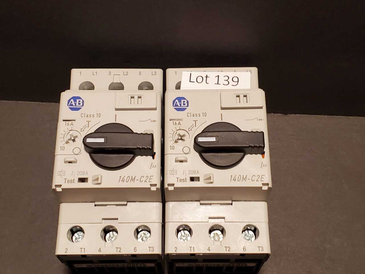 Lot of 2 Allen Bradley 140M-C2E-C16 - AUTOMATION & CONTROLS Lot of 2 Allen Bradley 140M-C2E-C16 - AUTOMATION & CONTROLS
