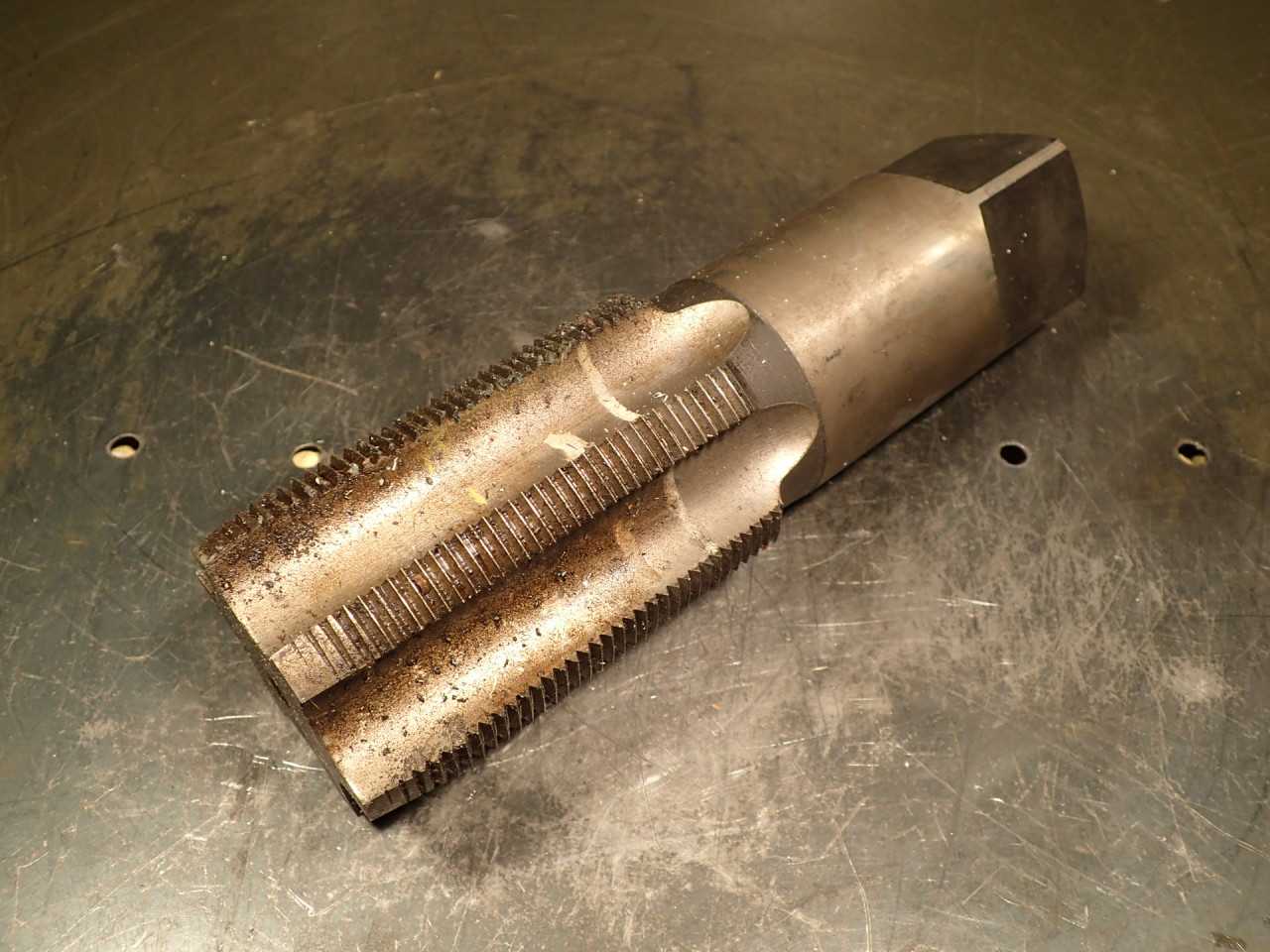 3" -8 NS Hand Thread Tap: 6-Flute, 4-1/2" Long Flutes, GH-5, Made in Poland - MACHINING ACCESSORIES & TOOLING