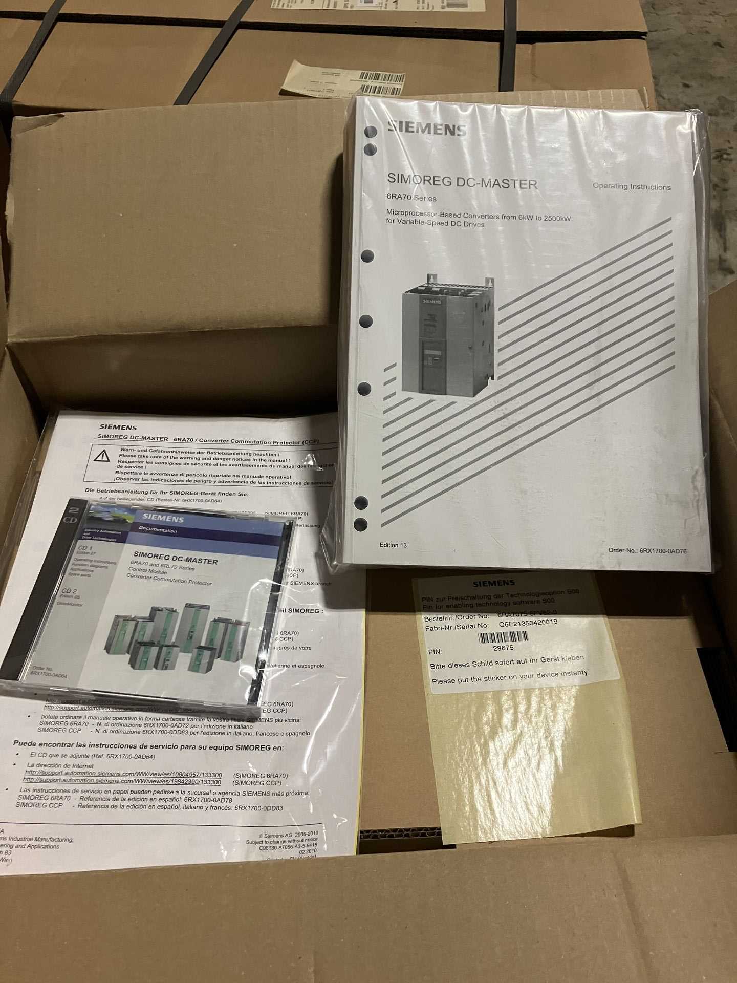 SIEMENS 6RA7075-6FV62-0Z+X0A DC DRIVE - DC DRIVES