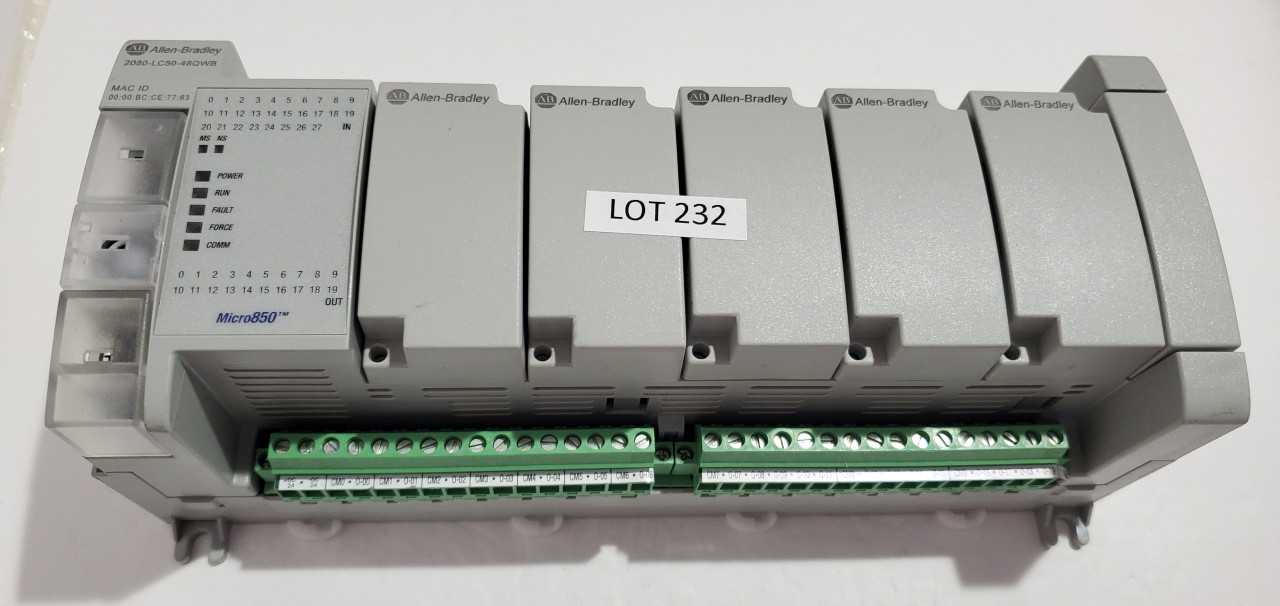 Allen Bradley Micro 850 2080-LC50-48QWB PLC - AUTOMATION & CONTROLS