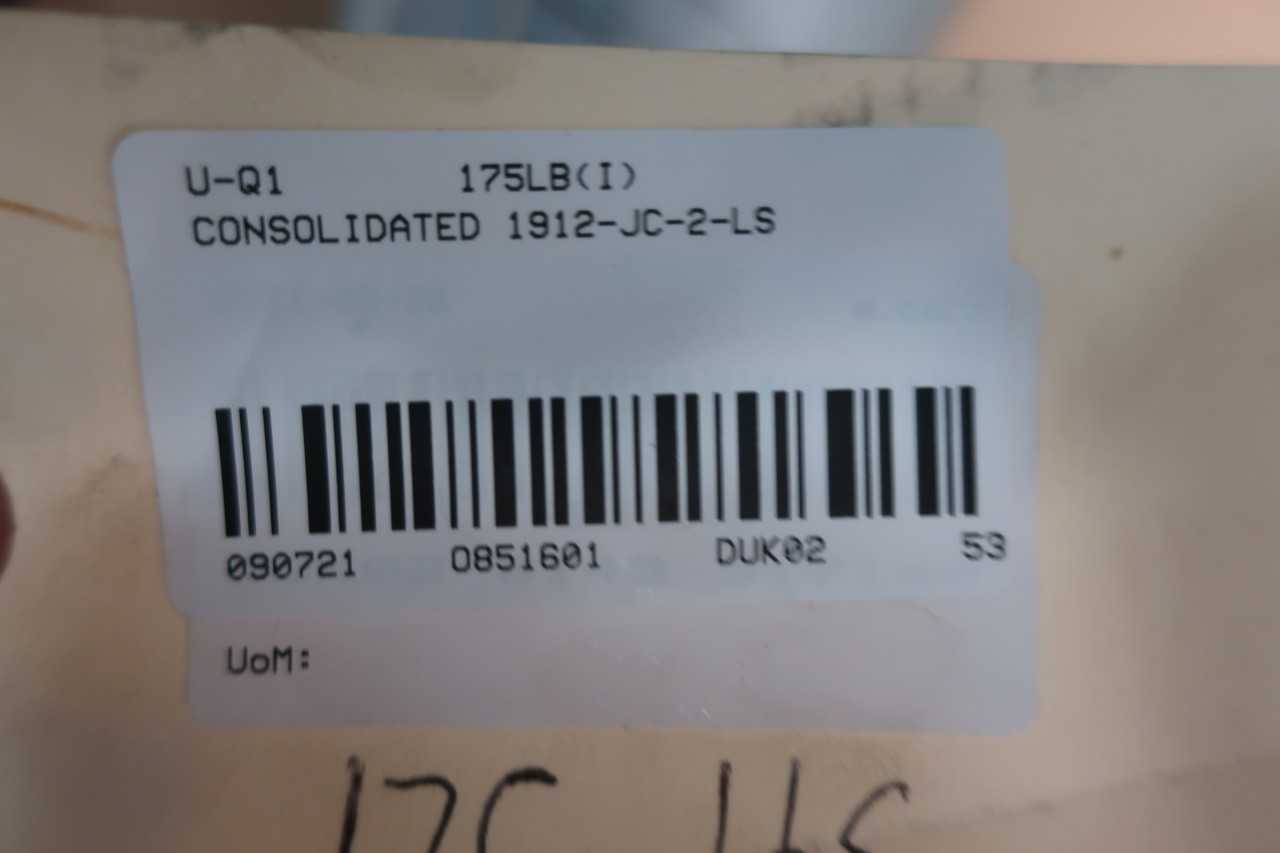 CONSOLIDATED 1912-JC-2-LS 977GPM STEEL 600PSI 2-1/2IN RELIEF VALVE - RELIEF VALVE