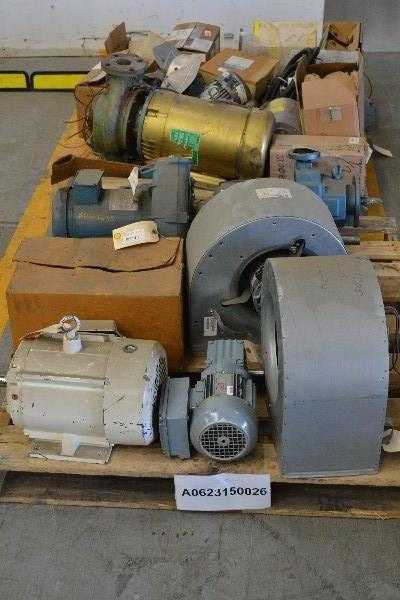 2 PALLETS OF ASSORTED ELECTRIC AC MOTORS, BALDOR, RELIANCE, FASCO, SEW EURODRIVE (OHIO) - MISCELLANEOUS 2 PALLETS OF ASSORTED ELECTRIC AC MOTORS, BALDOR, RELIANCE, FASCO, SEW EURODRIVE (OHIO) - MISCELLANEOUS