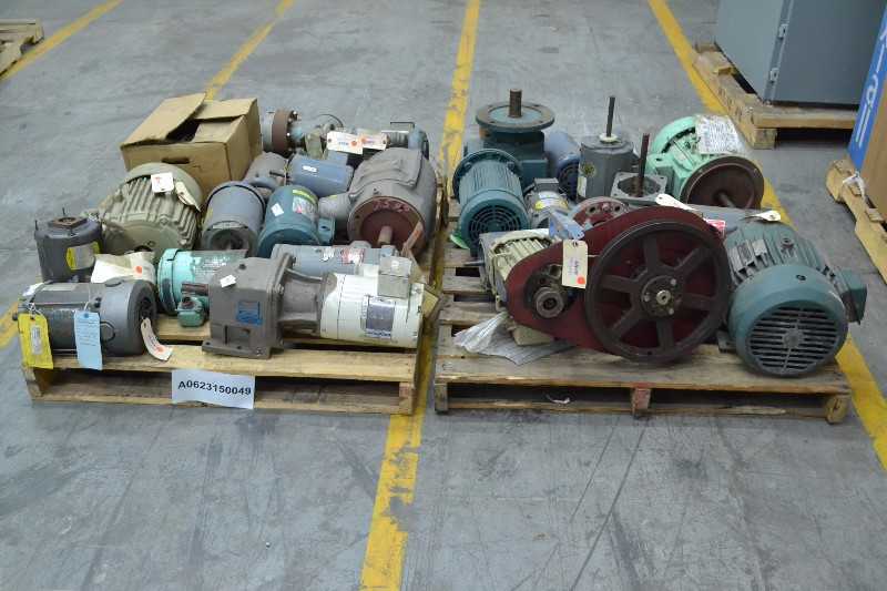 2 PALLETS OF ASSORTED ELECTRIC MOTORS, BALDOR, RELIANCE, MARATHON (OHIO) - MISCELLANEOUS
