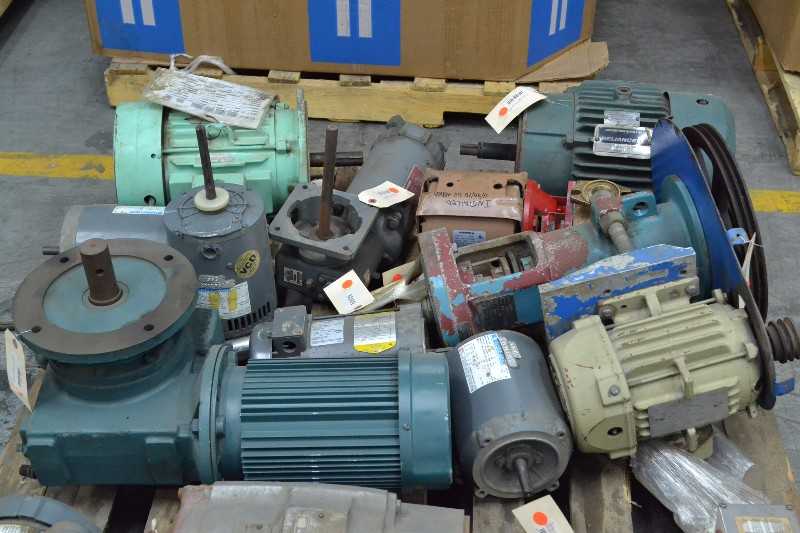 2 PALLETS OF ASSORTED ELECTRIC MOTORS, BALDOR, RELIANCE, MARATHON (OHIO) - MISCELLANEOUS