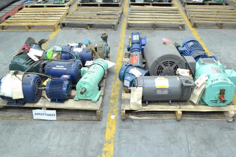2 PALLETS OF ASSORTED ELECTRIC MOTORS, BALDOR, GENERAL ELECTRIC, MARATHON (OHIO) - MISCELLANEOUS