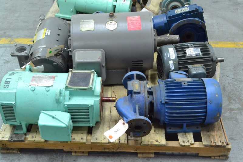 2 PALLETS OF ASSORTED ELECTRIC MOTORS, BALDOR, GENERAL ELECTRIC, MARATHON (OHIO) - MISCELLANEOUS