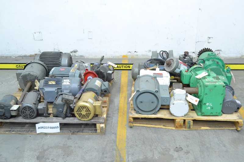2 PALLETS OF ASSORTED ELECTRIC MOTORS, BALDOR, GENERAL ELECTRIC, RELIANCE (OHIO) - MISCELLANEOUS