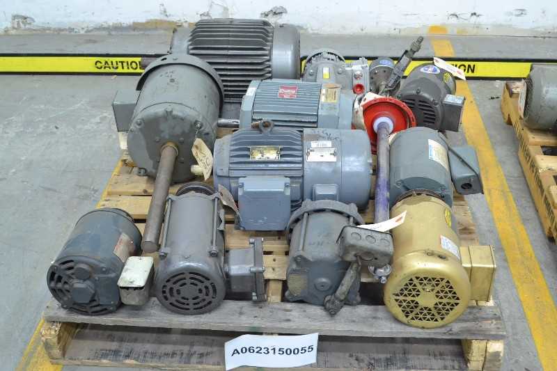 2 PALLETS OF ASSORTED ELECTRIC MOTORS, BALDOR, GENERAL ELECTRIC, RELIANCE (OHIO) - MISCELLANEOUS