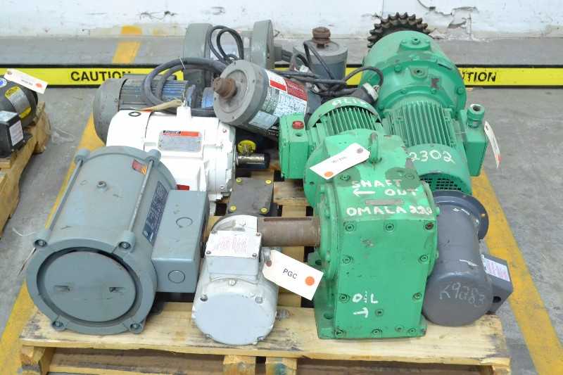 2 PALLETS OF ASSORTED ELECTRIC MOTORS, BALDOR, GENERAL ELECTRIC, RELIANCE (OHIO) - MISCELLANEOUS