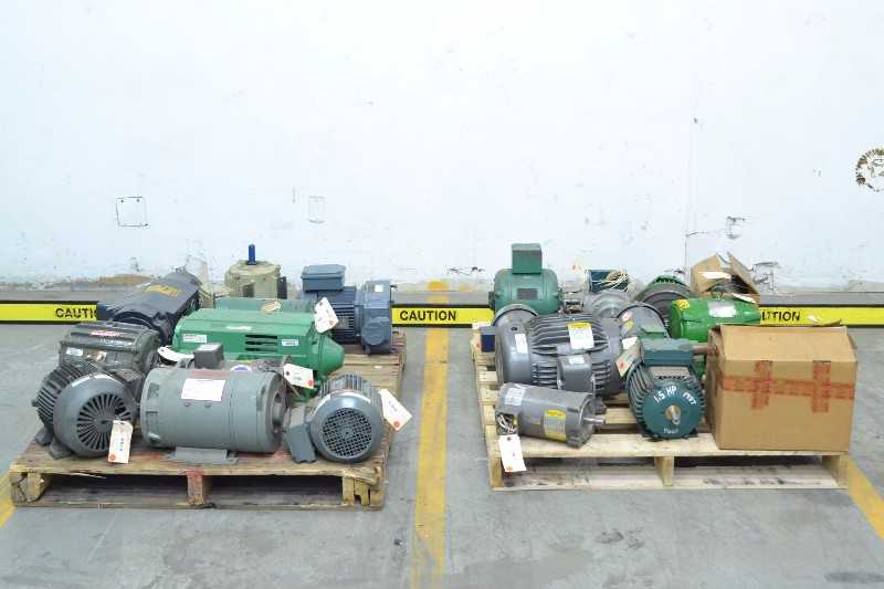 2 PALLETS OF ASSORTED ELECTRIC MOTORS, BALDOR, RELIANCE, MARATHON (OHIO) - MISCELLANEOUS