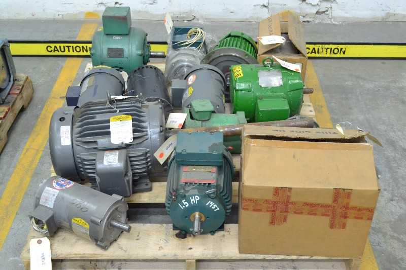 2 PALLETS OF ASSORTED ELECTRIC MOTORS, BALDOR, RELIANCE, MARATHON (OHIO) - MISCELLANEOUS